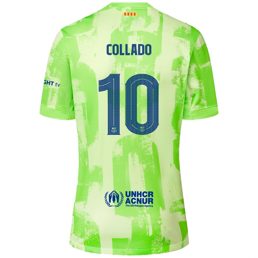 Kinder Alex Collado #10 Limettengrün Ausweichtrikot Trikot 2024/25 T-Shirt