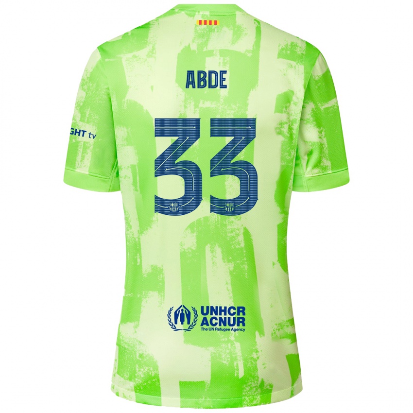 Kinder Ez Abde #33 Limettengrün Ausweichtrikot Trikot 2024/25 T-Shirt