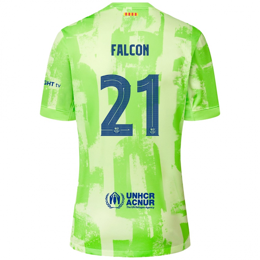 Kinder Andrea Falcon #21 Limettengrün Ausweichtrikot Trikot 2024/25 T-Shirt