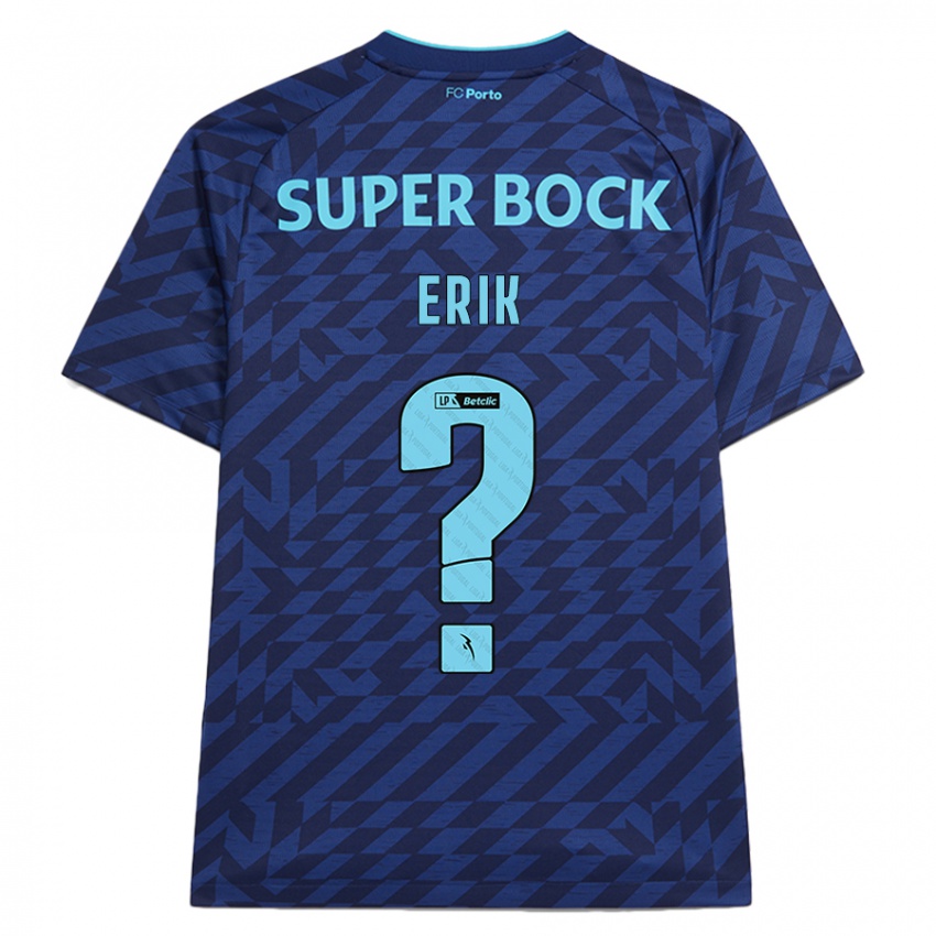 Kinder Erik #0 Marineblau Ausweichtrikot Trikot 2024/25 T-Shirt