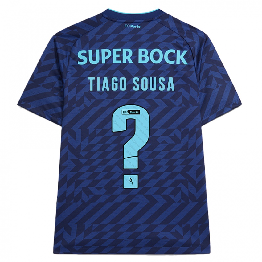 Kinder Tiago Sousa #0 Marineblau Ausweichtrikot Trikot 2024/25 T-Shirt