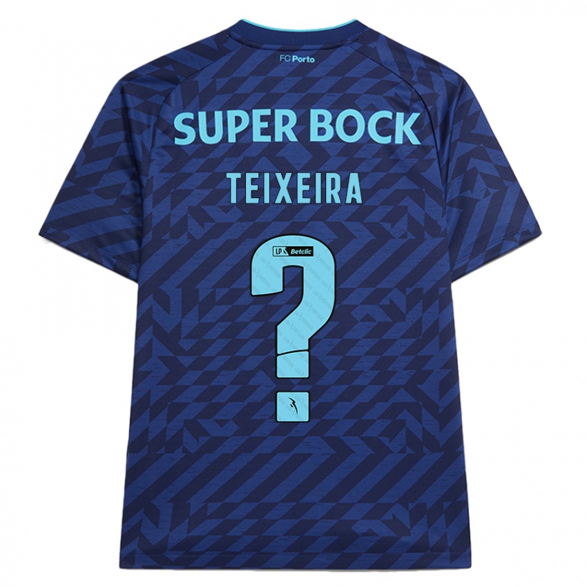 Kinder Gonçalo Teixeira #0 Marineblau Ausweichtrikot Trikot 2024/25 T-Shirt