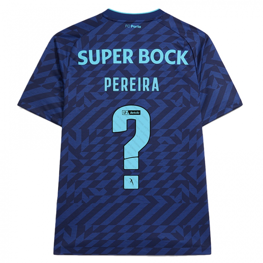 Kinder João Pereira #0 Marineblau Ausweichtrikot Trikot 2024/25 T-Shirt