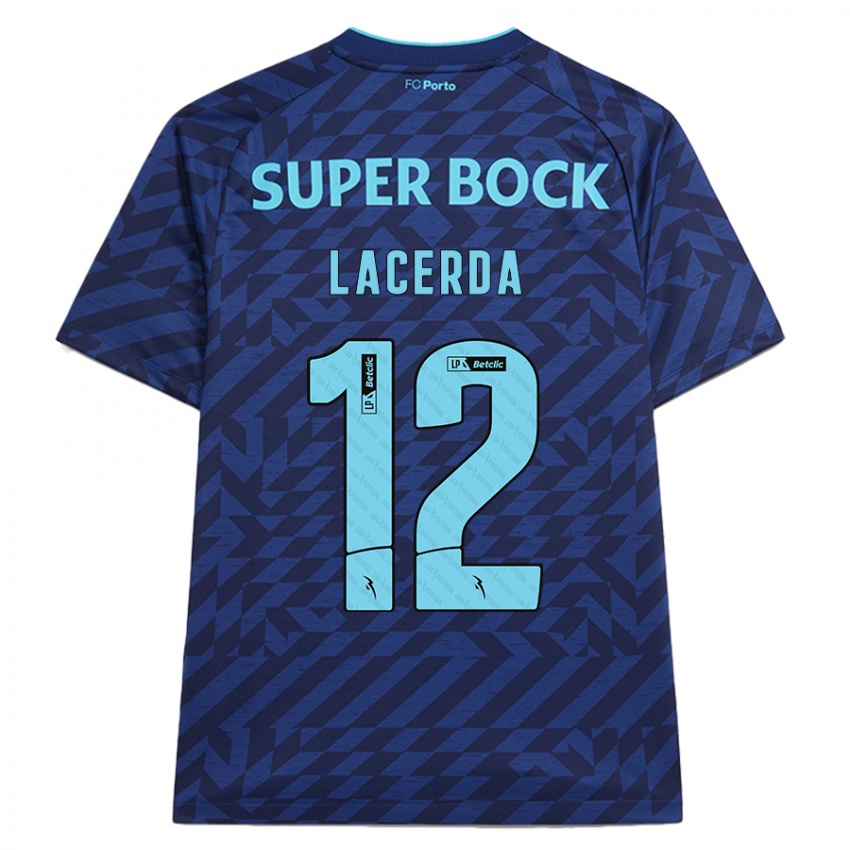 Kinder Lacerda #12 Marineblau Ausweichtrikot Trikot 2024/25 T-Shirt