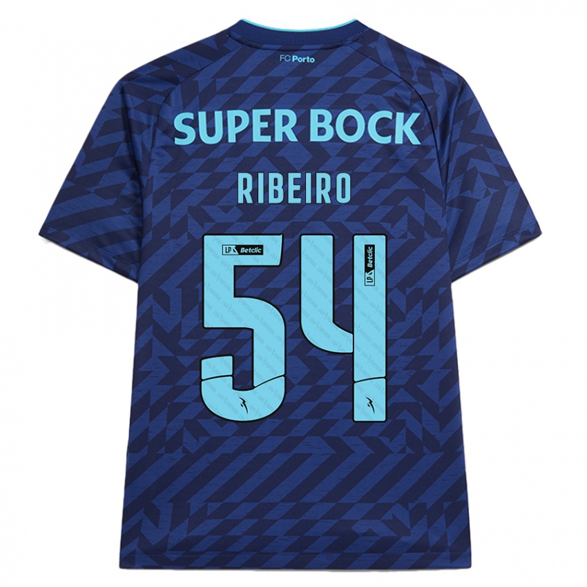 Kinder António Ribeiro #54 Marineblau Ausweichtrikot Trikot 2024/25 T-Shirt