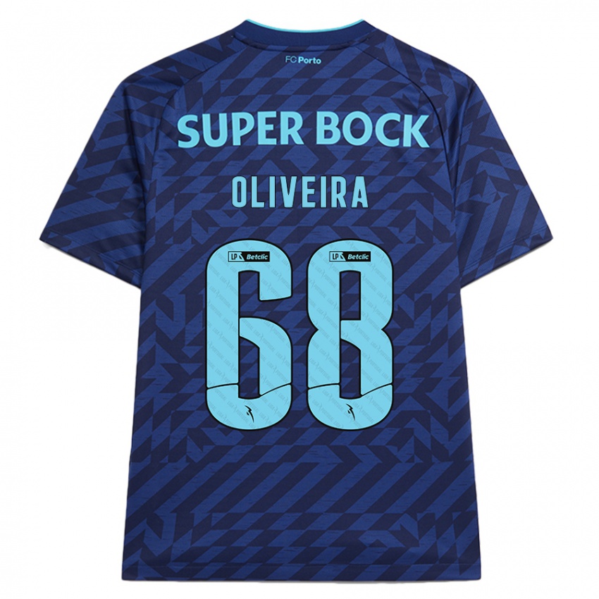 Kinder André Oliveira #68 Marineblau Ausweichtrikot Trikot 2024/25 T-Shirt