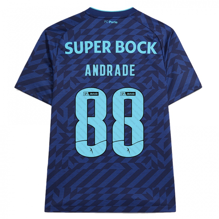 Kinder Domingos Andrade #88 Marineblau Ausweichtrikot Trikot 2024/25 T-Shirt