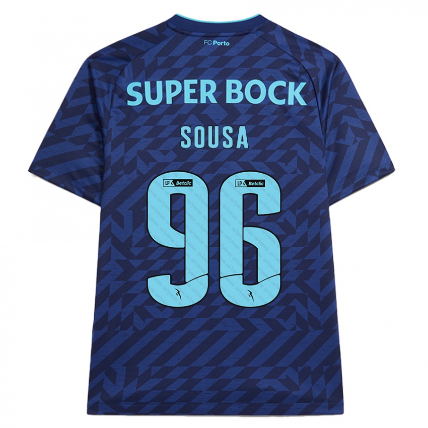 Kinder Filipe Sousa #96 Marineblau Ausweichtrikot Trikot 2024/25 T-Shirt