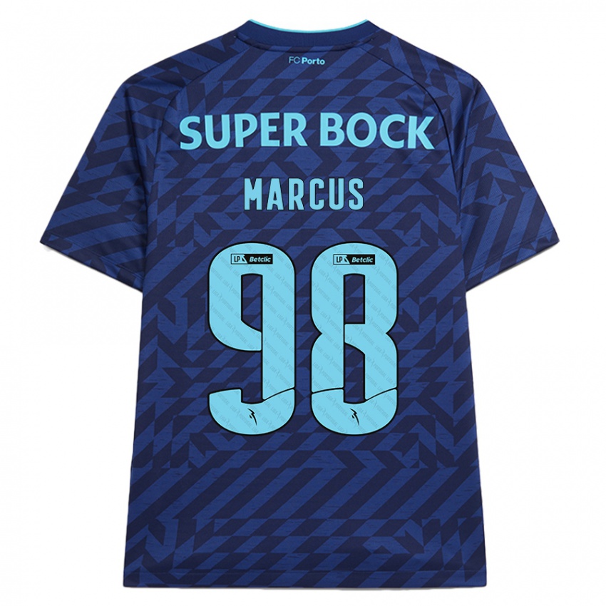 Kinder Abraham Marcus #98 Marineblau Ausweichtrikot Trikot 2024/25 T-Shirt