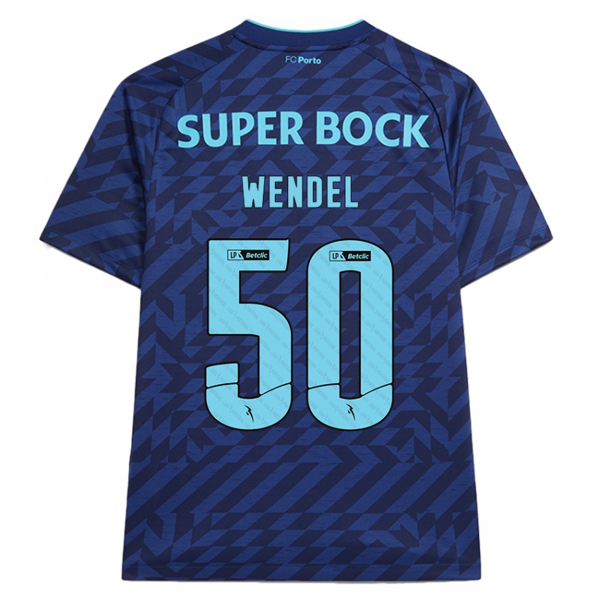 Kinder Wendel #50 Marineblau Ausweichtrikot Trikot 2024/25 T-Shirt