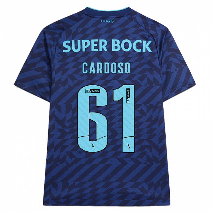 Kinder Ivan Cardoso #61 Marineblau Ausweichtrikot Trikot 2024/25 T-Shirt