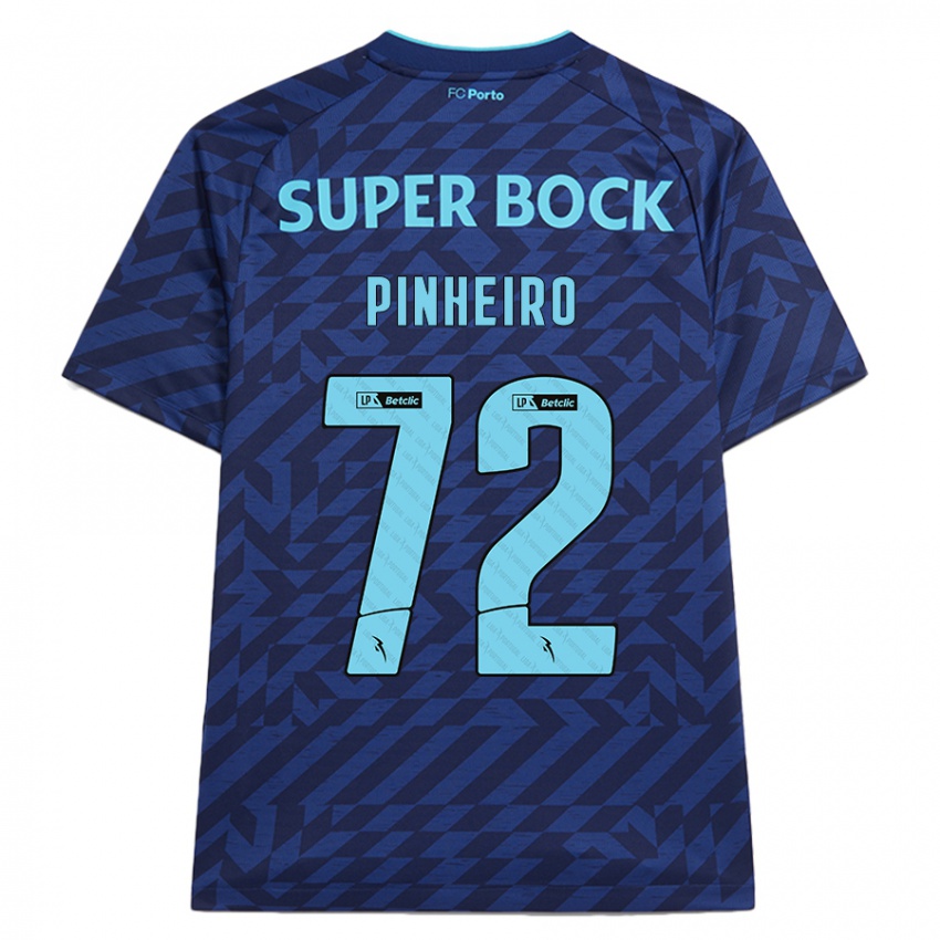 Kinder Rodrigo Pinheiro #72 Marineblau Ausweichtrikot Trikot 2024/25 T-Shirt