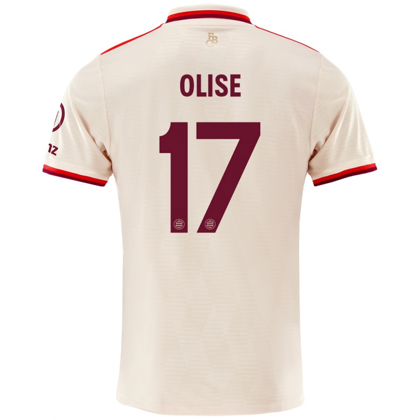 Kinder Michael Olise #17 Leinen Ausweichtrikot Trikot 2024/25 T-Shirt