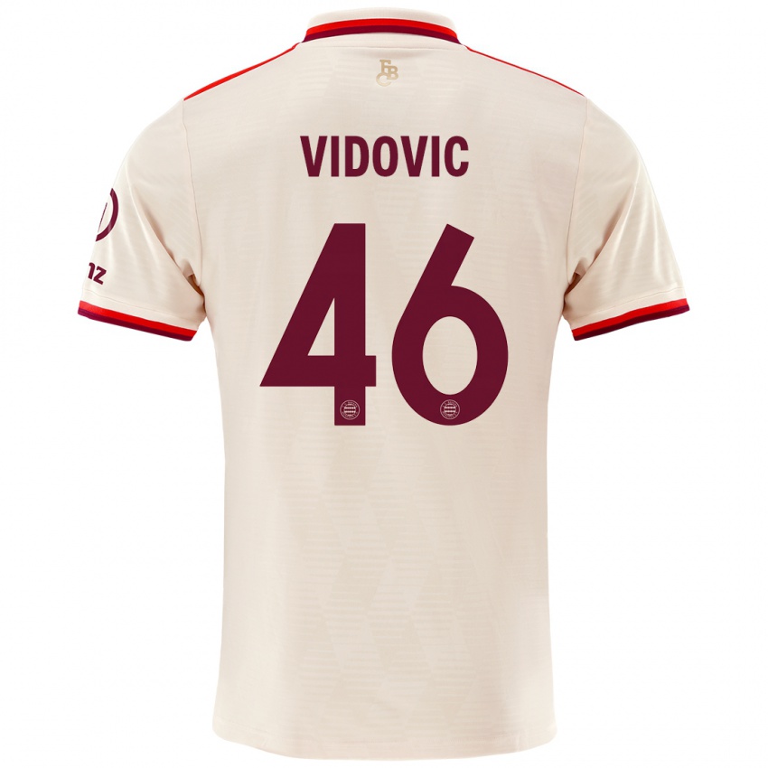 Kinder Gabriel Vidovic #46 Leinen Ausweichtrikot Trikot 2024/25 T-Shirt