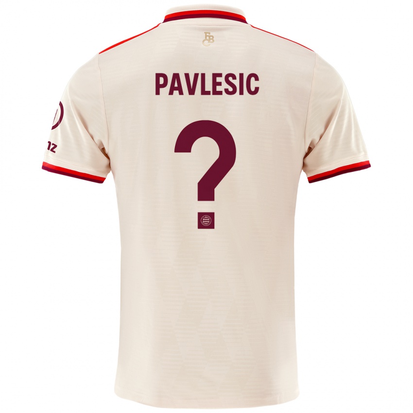 Kinder Anthony Pavlesic #0 Leinen Ausweichtrikot Trikot 2024/25 T-Shirt