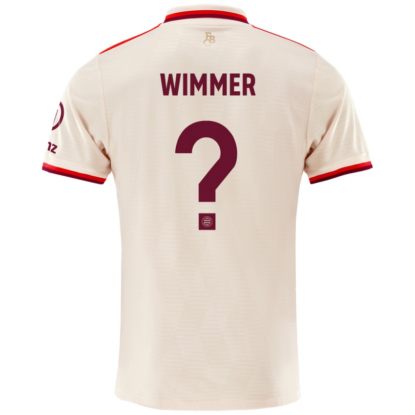 Kinder Benedikt Wimmer #0 Leinen Ausweichtrikot Trikot 2024/25 T-Shirt