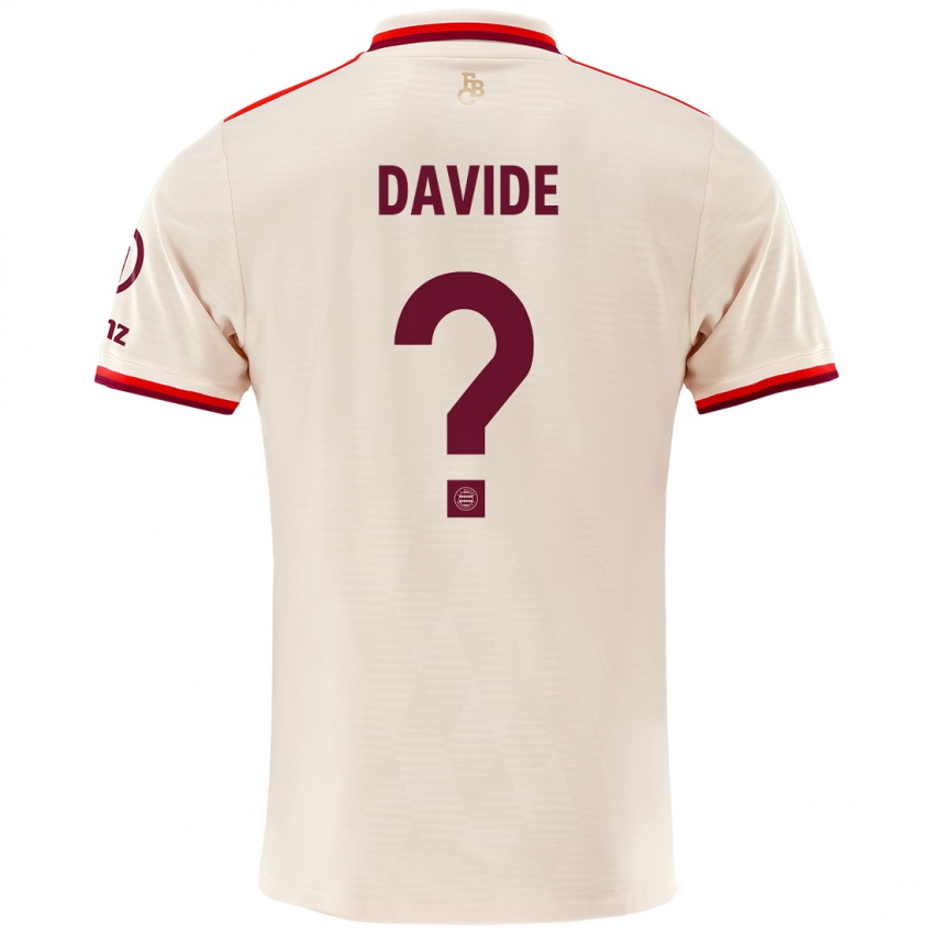 Kinder Davide Dell'erba #0 Leinen Ausweichtrikot Trikot 2024/25 T-Shirt