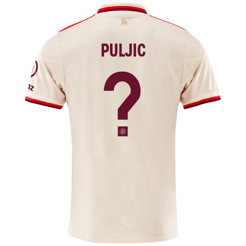 Kinder Ljubo Puljic #0 Leinen Ausweichtrikot Trikot 2024/25 T-Shirt