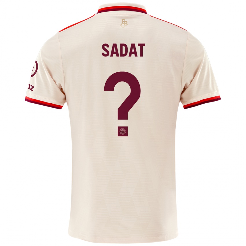 Kinder Mudaser Sadat #0 Leinen Ausweichtrikot Trikot 2024/25 T-Shirt