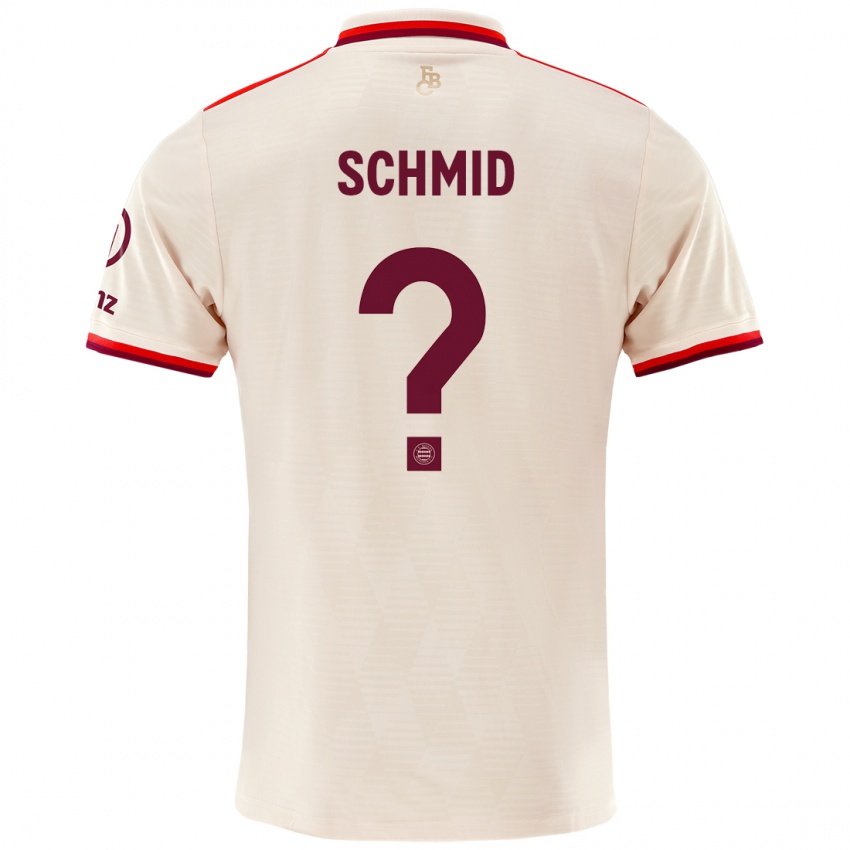 Kinder Leopold Schmid #0 Leinen Ausweichtrikot Trikot 2024/25 T-Shirt