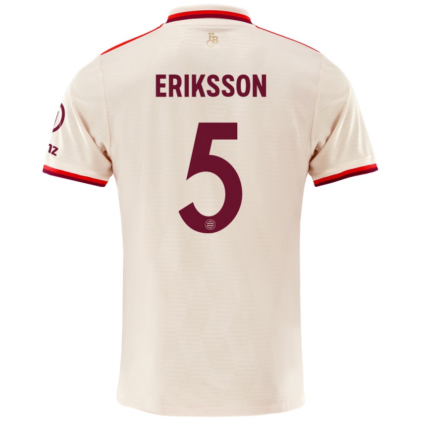 Kinder Magdalena Eriksson #5 Leinen Ausweichtrikot Trikot 2024/25 T-Shirt