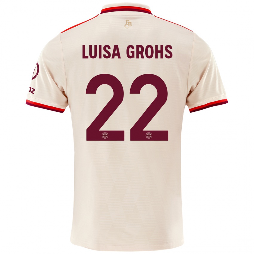 Kinder Maria Luisa Grohs #22 Leinen Ausweichtrikot Trikot 2024/25 T-Shirt