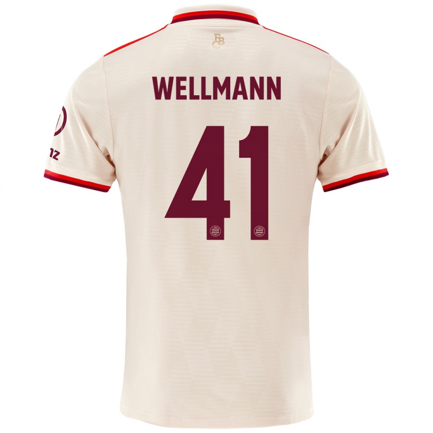 Kinder Anna Wellmann #41 Leinen Ausweichtrikot Trikot 2024/25 T-Shirt