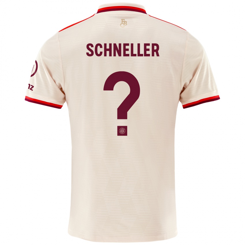 Kinder Lukas Schneller #0 Leinen Ausweichtrikot Trikot 2024/25 T-Shirt