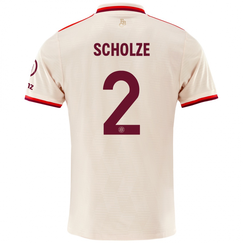 Kinder Max Scholze #2 Leinen Ausweichtrikot Trikot 2024/25 T-Shirt