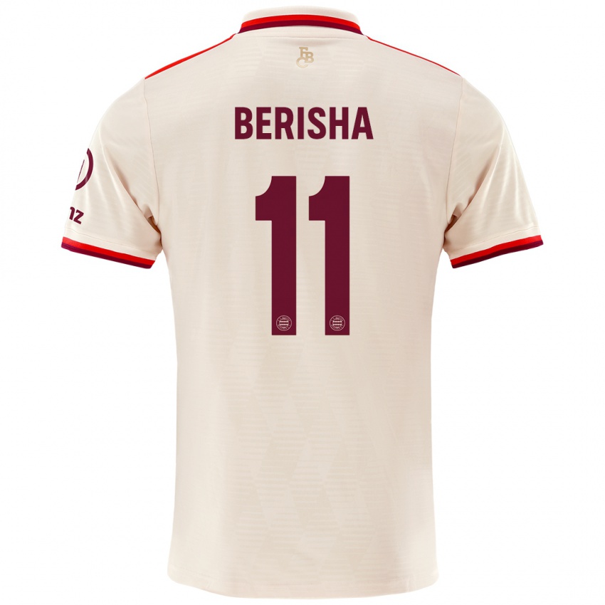 Kinder Dion Berisha #11 Leinen Ausweichtrikot Trikot 2024/25 T-Shirt