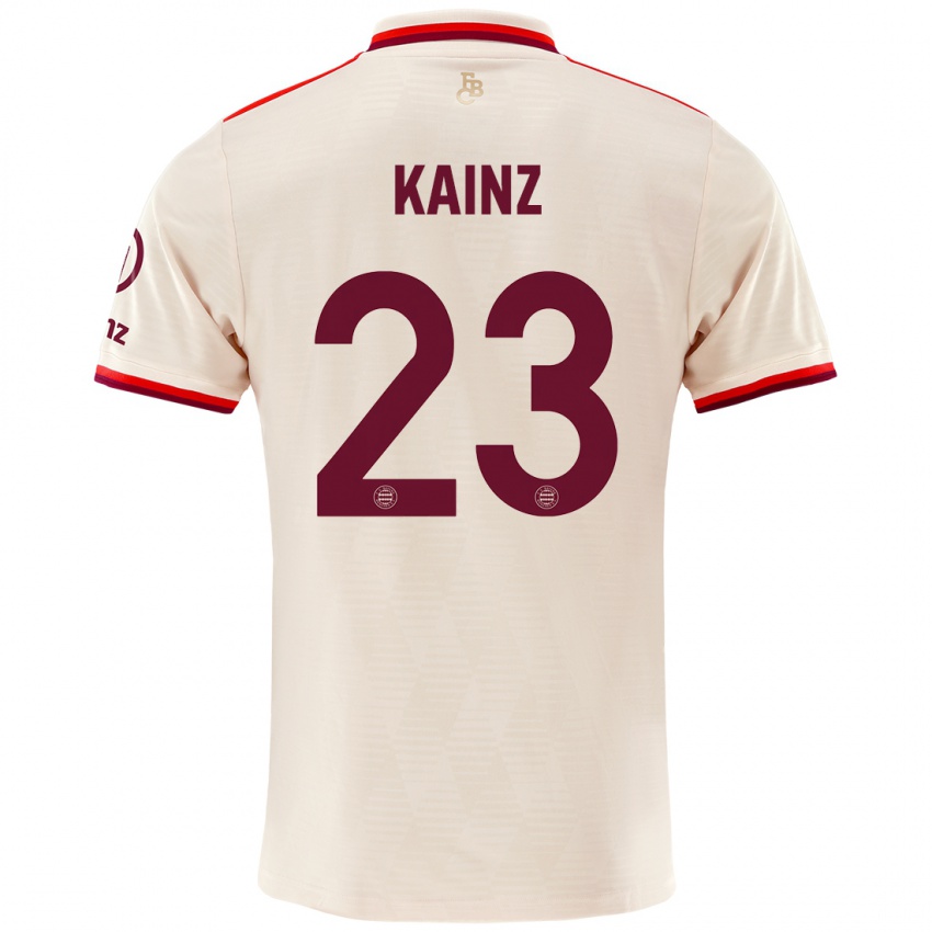 Kinder Manuel Kainz #23 Leinen Ausweichtrikot Trikot 2024/25 T-Shirt