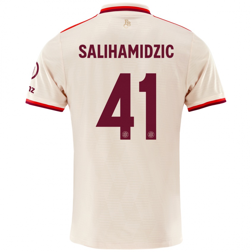 Kinder Nick Salihamidzic #41 Leinen Ausweichtrikot Trikot 2024/25 T-Shirt