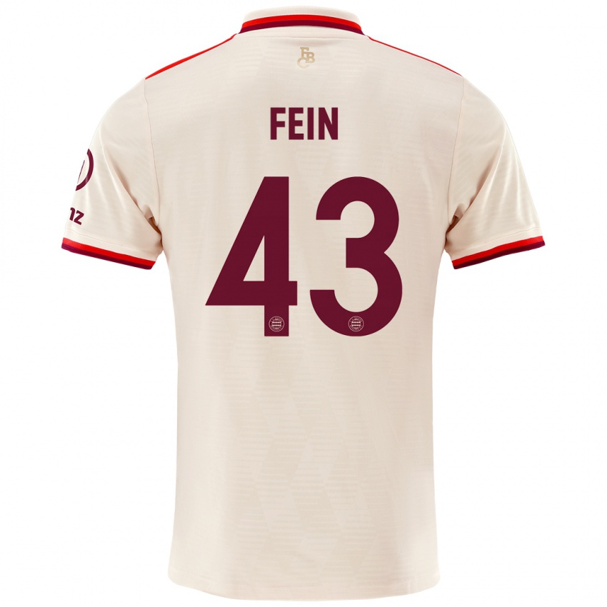 Kinder Adrian Fein #43 Leinen Ausweichtrikot Trikot 2024/25 T-Shirt