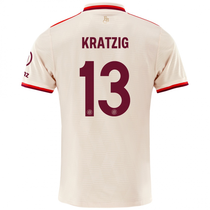 Kinder Frans Kratzig #13 Leinen Ausweichtrikot Trikot 2024/25 T-Shirt