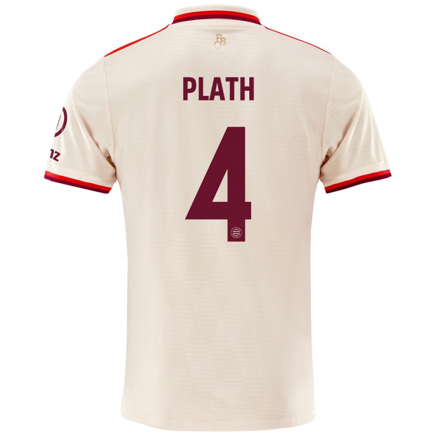 Kinder Max Plath #4 Leinen Ausweichtrikot Trikot 2024/25 T-Shirt