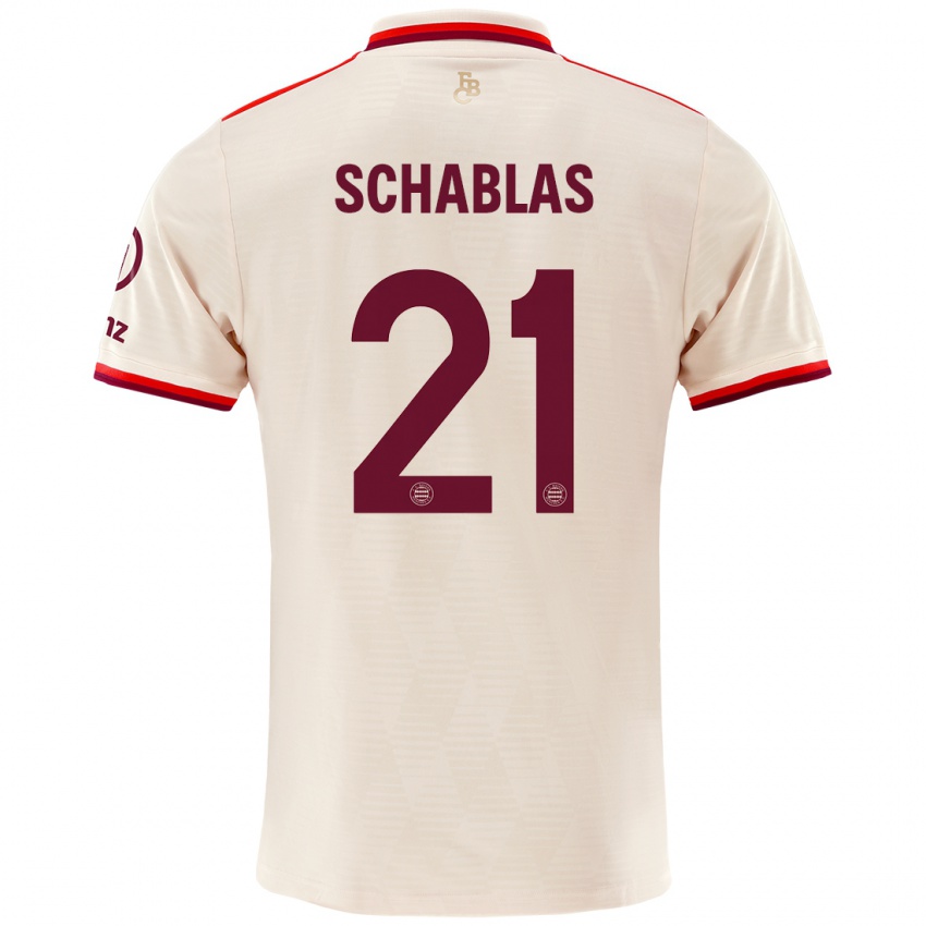 Kinder Matteo Schablas #21 Leinen Ausweichtrikot Trikot 2024/25 T-Shirt