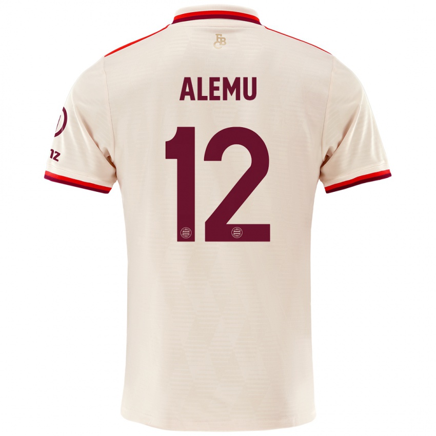 Kinder Liul Alemu #12 Leinen Ausweichtrikot Trikot 2024/25 T-Shirt