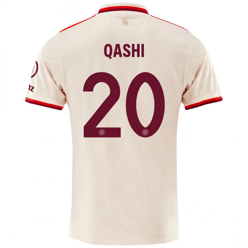 Kinder Yousef Qashi #20 Leinen Ausweichtrikot Trikot 2024/25 T-Shirt