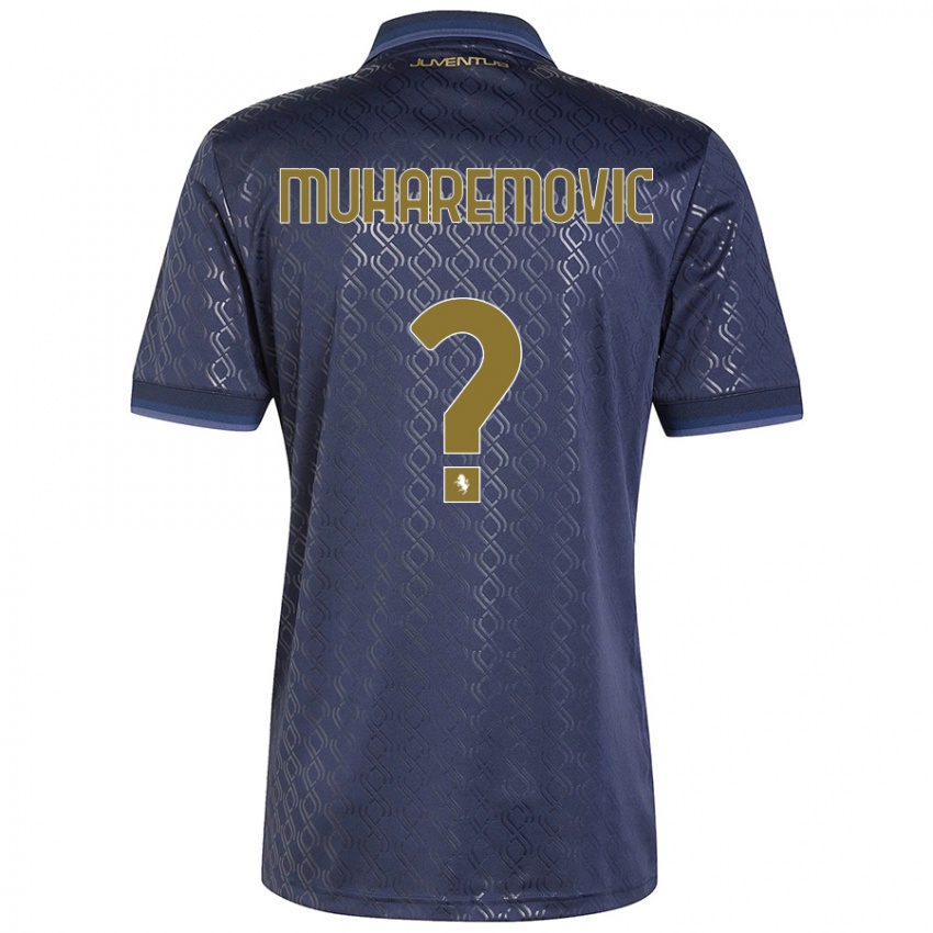 Kinder Tarik Muharemovic #0 Marineblau Ausweichtrikot Trikot 2024/25 T-Shirt