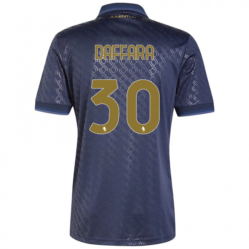 Kinder Giovanni Daffara #30 Marineblau Ausweichtrikot Trikot 2024/25 T-Shirt