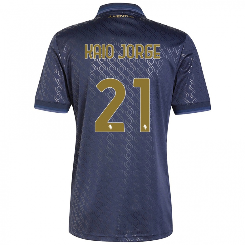 Kinder Kaio Jorge #21 Marineblau Ausweichtrikot Trikot 2024/25 T-Shirt