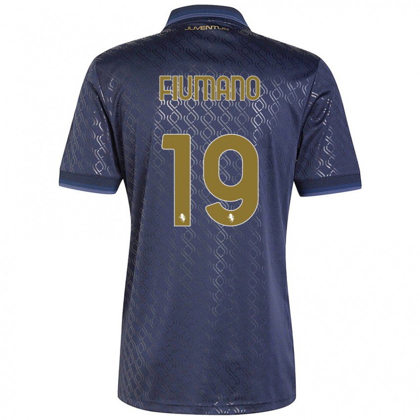 Kinder Filippo Fiumano #19 Marineblau Ausweichtrikot Trikot 2024/25 T-Shirt