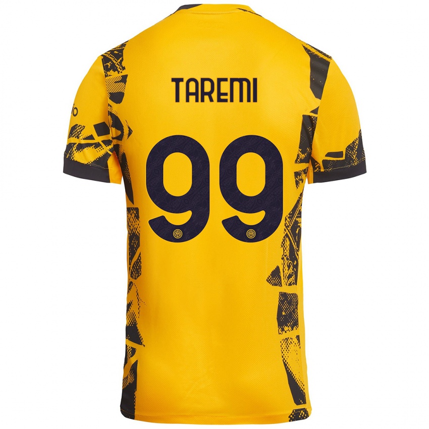 Kinder Mehdi Taremi #99 Gold Schwarz Ausweichtrikot Trikot 2024/25 T-Shirt