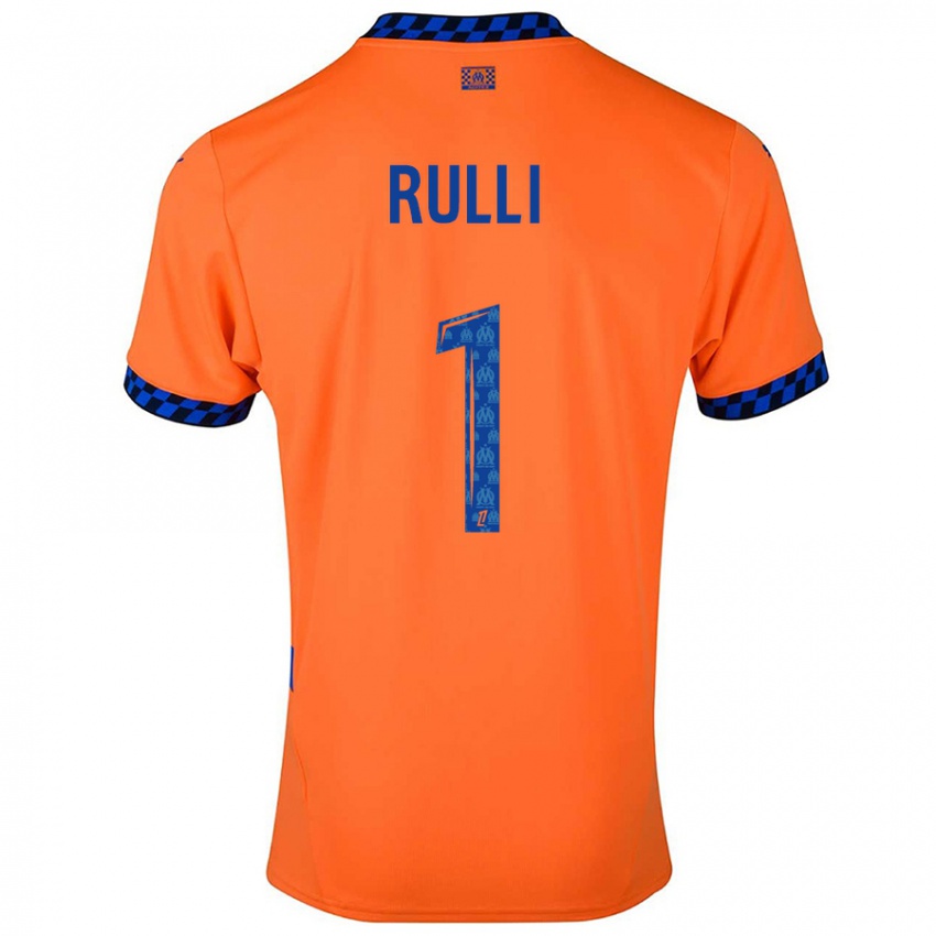 Kinder Gerónimo Rulli #1 Orange Dunkelblau Ausweichtrikot Trikot 2024/25 T-Shirt