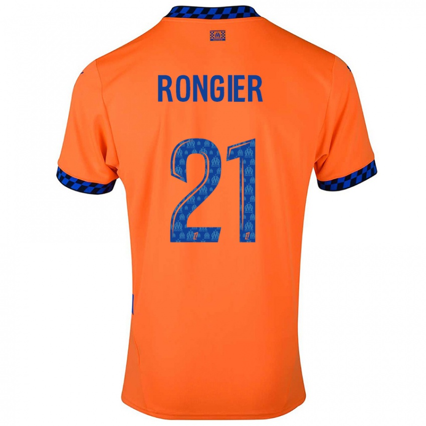 Kinder Valentin Rongier #21 Orange Dunkelblau Ausweichtrikot Trikot 2024/25 T-Shirt