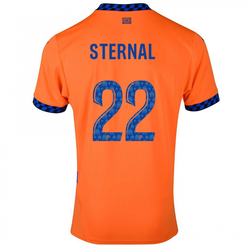 Kinder Enzo Sternal #22 Orange Dunkelblau Ausweichtrikot Trikot 2024/25 T-Shirt