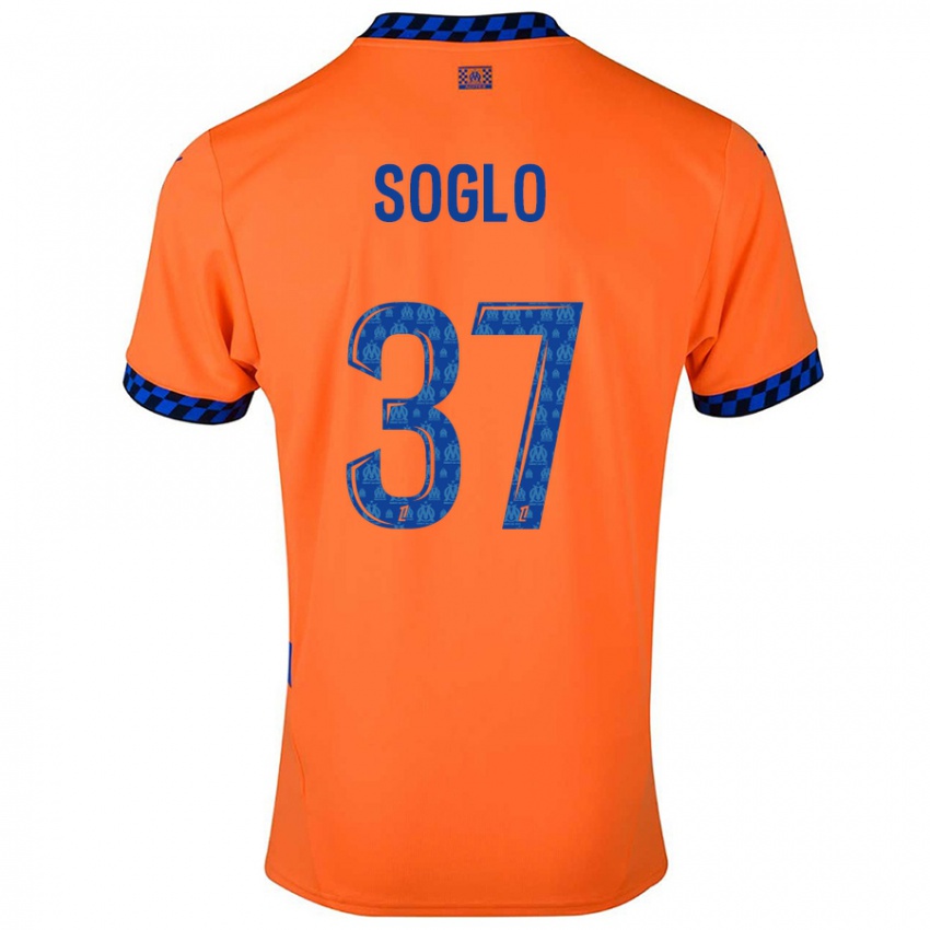 Kinder Emran Soglo #37 Orange Dunkelblau Ausweichtrikot Trikot 2024/25 T-Shirt