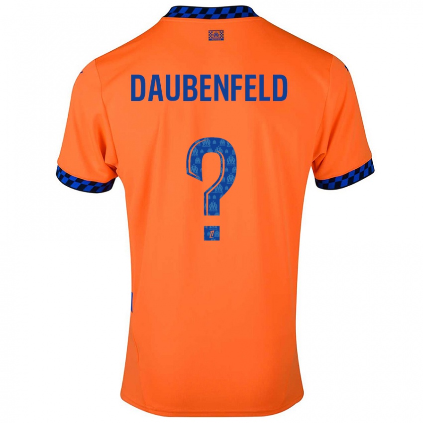 Kinder Lucas Daubenfeld #0 Orange Dunkelblau Ausweichtrikot Trikot 2024/25 T-Shirt