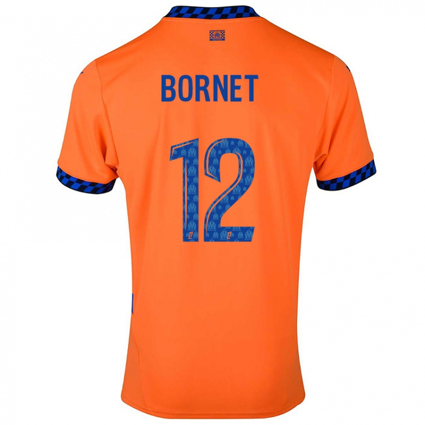 Kinder Camille Bornet #12 Orange Dunkelblau Ausweichtrikot Trikot 2024/25 T-Shirt