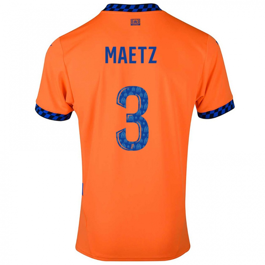 Kinder Agathe Maetz #3 Orange Dunkelblau Ausweichtrikot Trikot 2024/25 T-Shirt